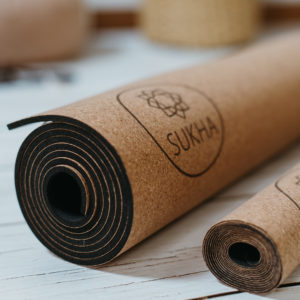 Mat de Yoga de caucho natural biodegradable y corcho reciclado